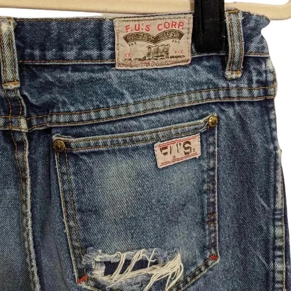 Vintage Mens F.U.'s Corp Jeans Authentic Cowboys Style Made to Last Size 32X35 - Picture 7 of 10